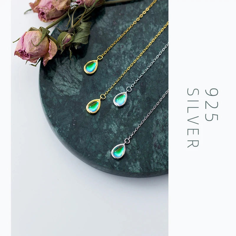 Water Drop Ohrringe - 925 Sterling Silber