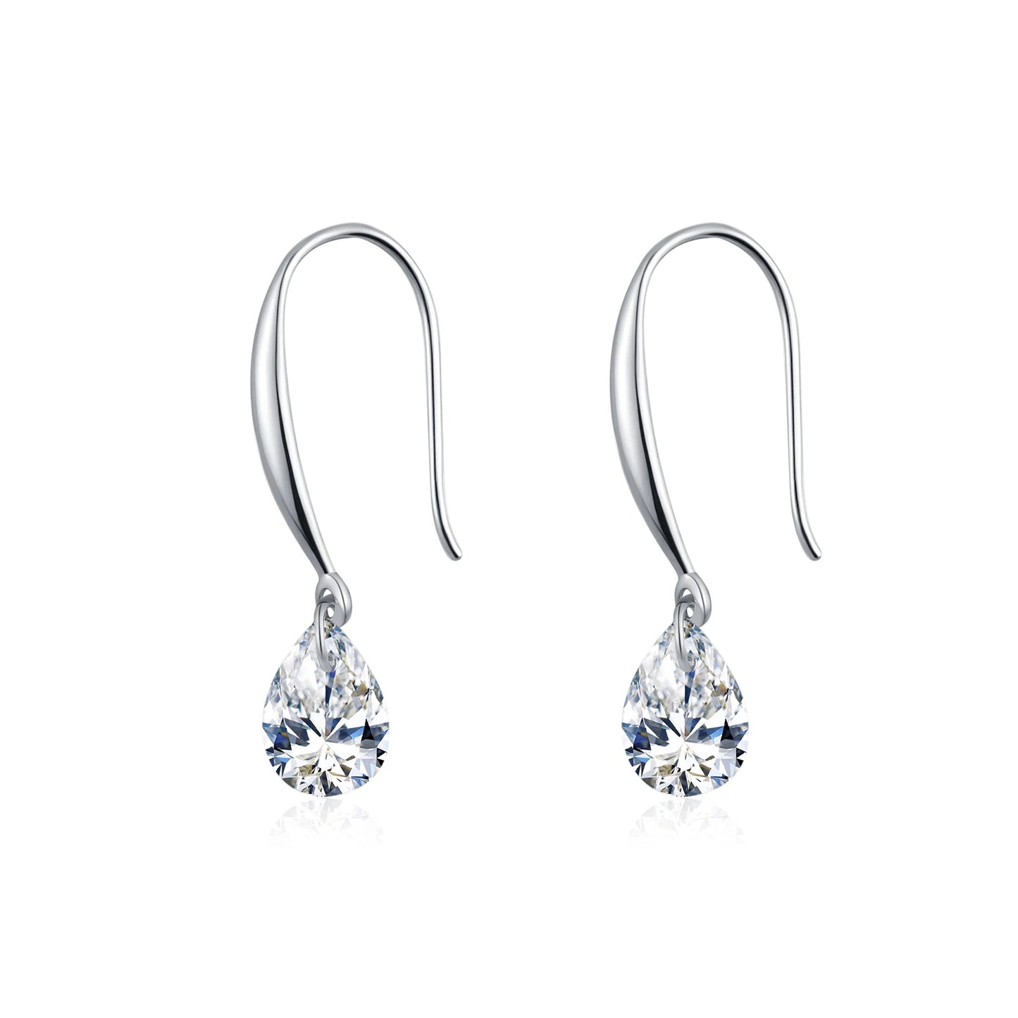 Sparkling Hook Ohhringe - 925 Sterling Silber mit Zirkonia