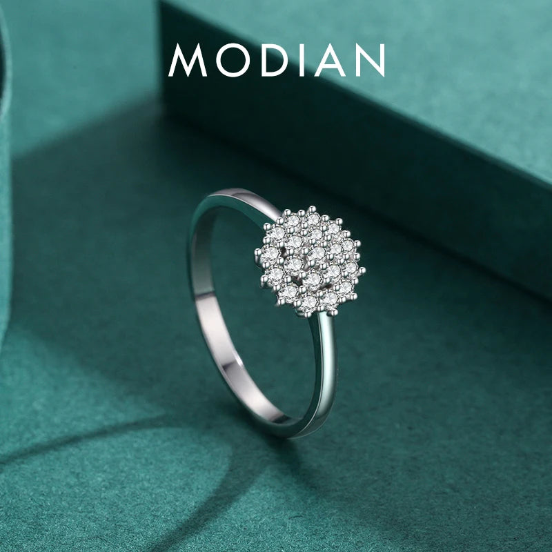 Sparkling Zirkonia Ring - 925 Sterling Silber