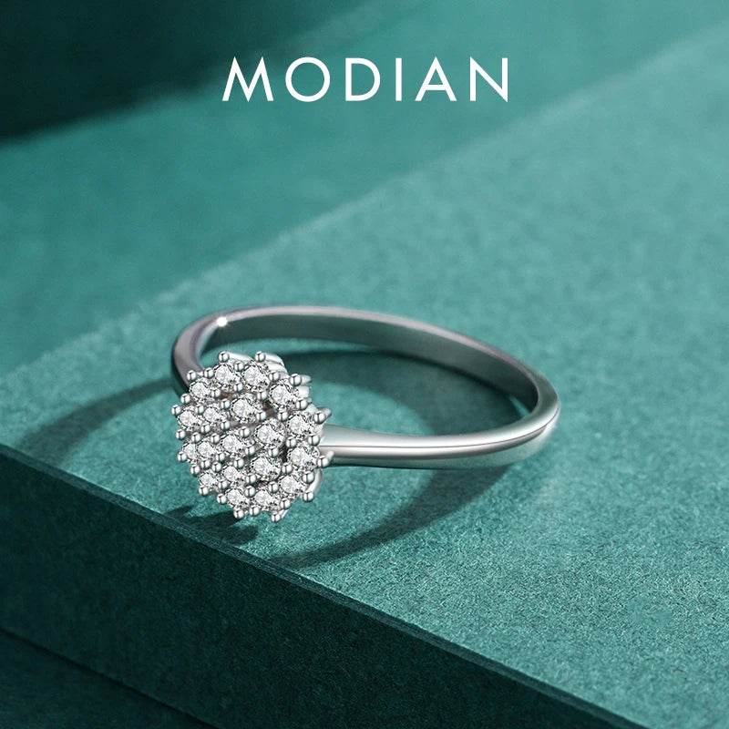Sparkling Zirkonia Ring - 925 Sterling Silber