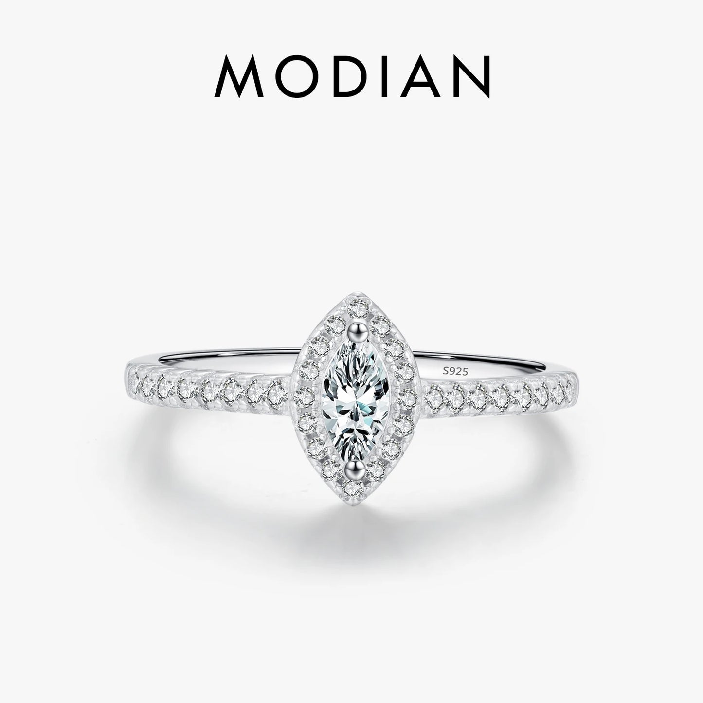Marquise Cut - Exquisite - 925 Sterling Silver Cubic Zirconia Ring