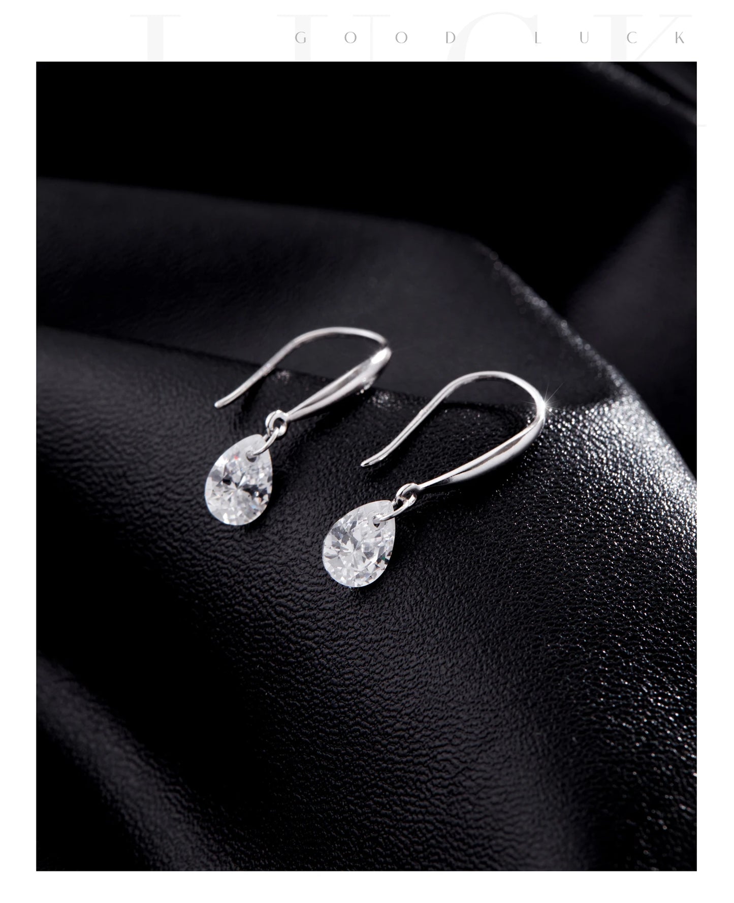 Sparkling Hook Ohhringe - 925 Sterling Silber mit Zirkonia