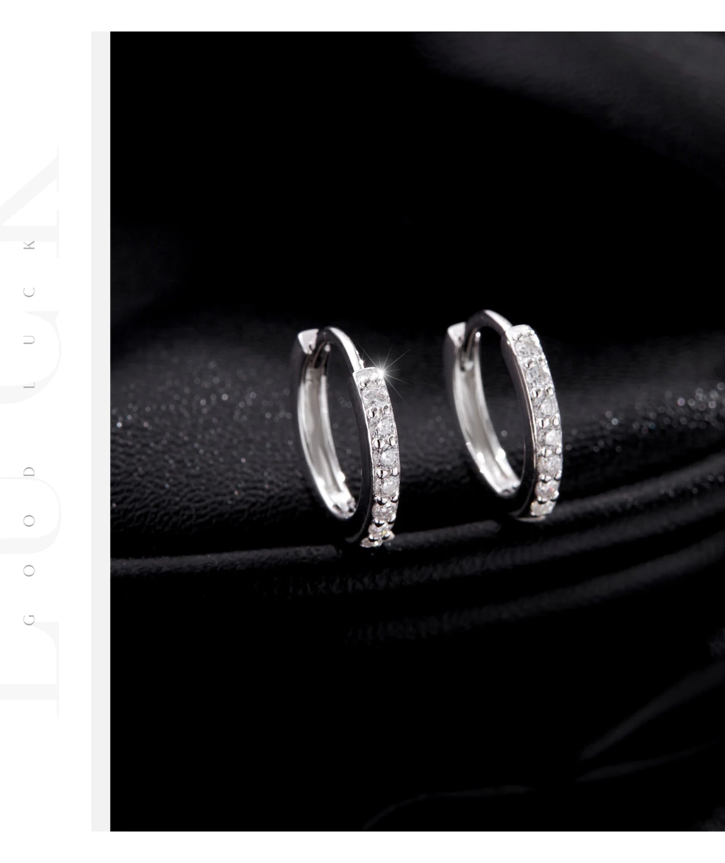 Mossainite Sparkling 925 Sterling Silber Ohrringe
