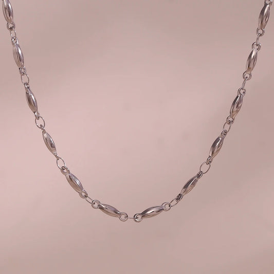 Bohnenkette - Link Chain - Edelstahl 15-60cm