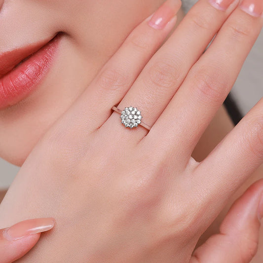 Sparkling Zirkonia Ring - 925 Sterling Silber