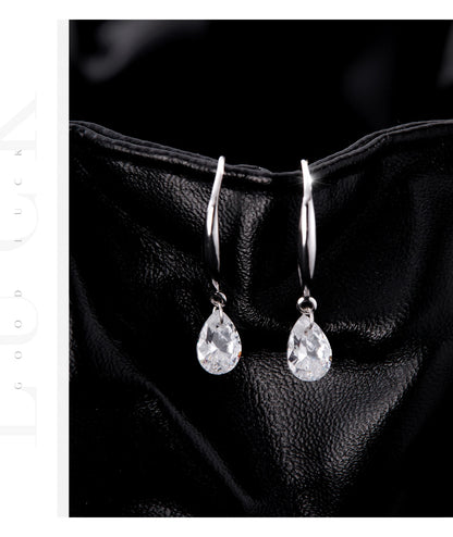 Sparkling Hook Ohhringe - 925 Sterling Silber mit Zirkonia