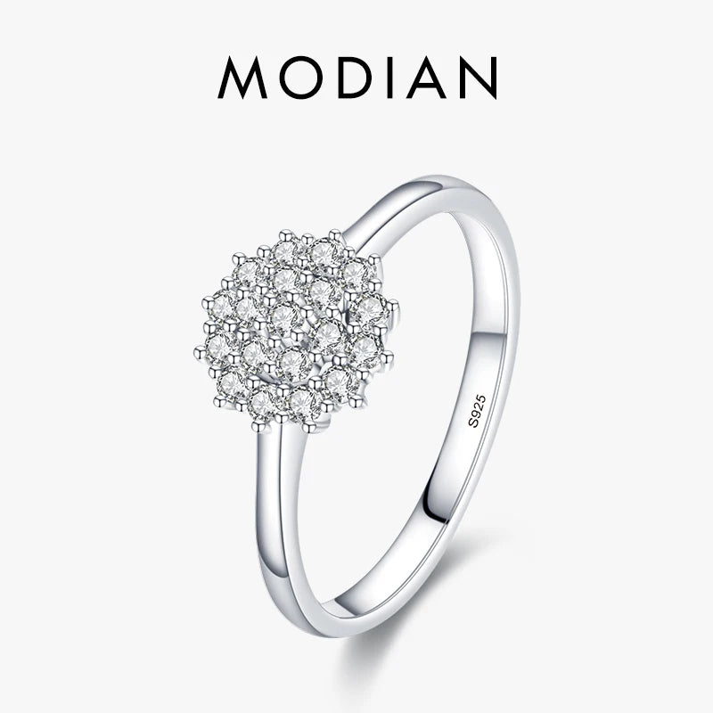Sparkling Zirkonia Ring - 925 Sterling Silber