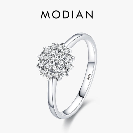 Sparkling Zirkonia Ring - 925 Sterling Silber