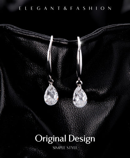 Sparkling Hook Ohhringe - 925 Sterling Silber mit Zirkonia