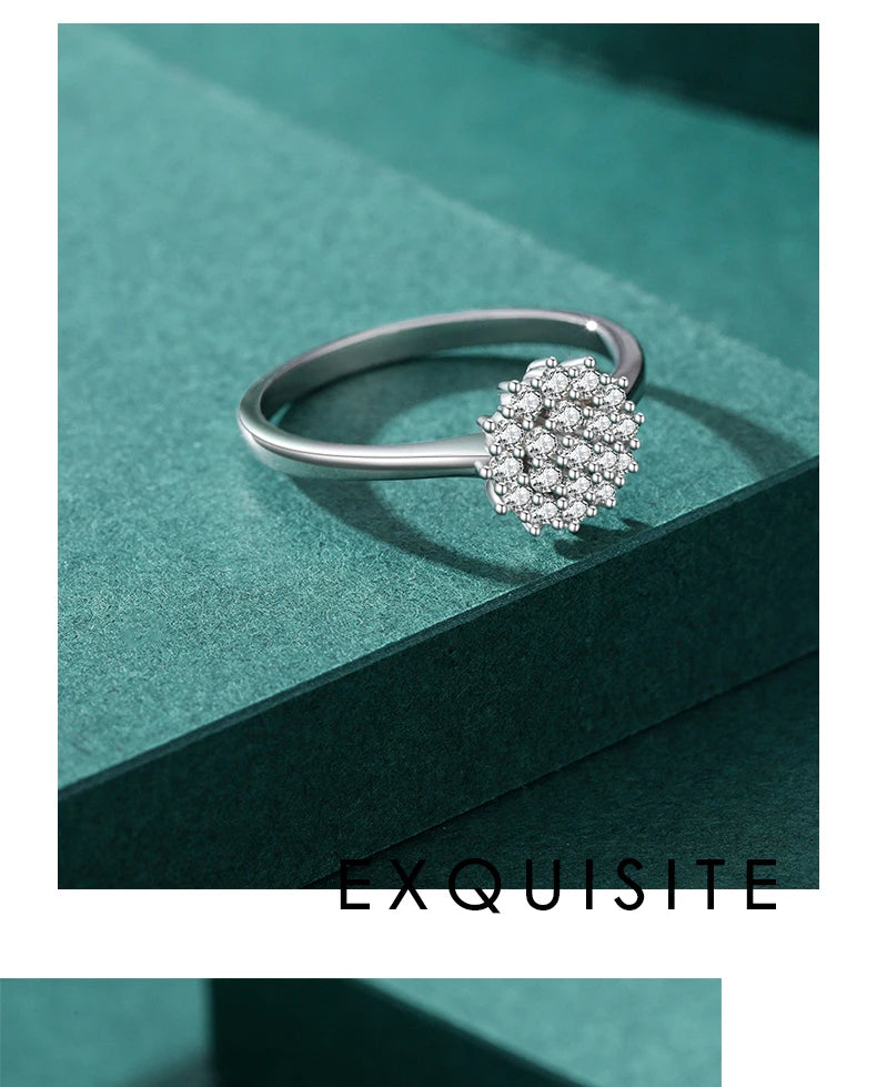 Sparkling Zirkonia Ring - 925 Sterling Silber