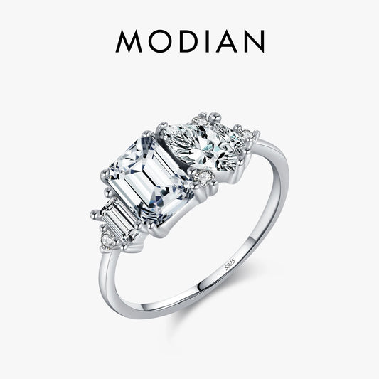 Marquise Cut - 925 Sterling Silber Zirkonia Ring
